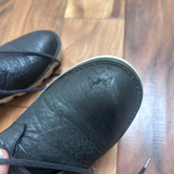 John Fluevog Shoes ATV Patrol Chunky Wedge Lace-up Oxford Black - Picture 9 of 10